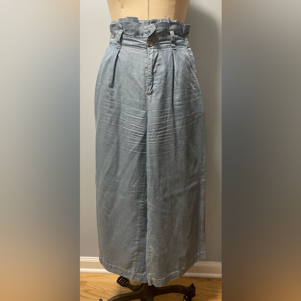 Zara Relaxed Wide Leg Culotte Pant